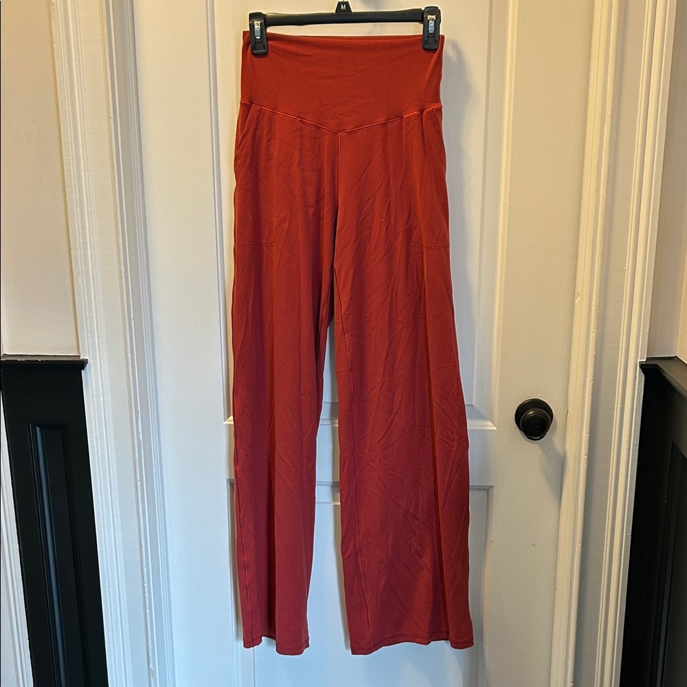 Women's Red Wide-Leg Pants